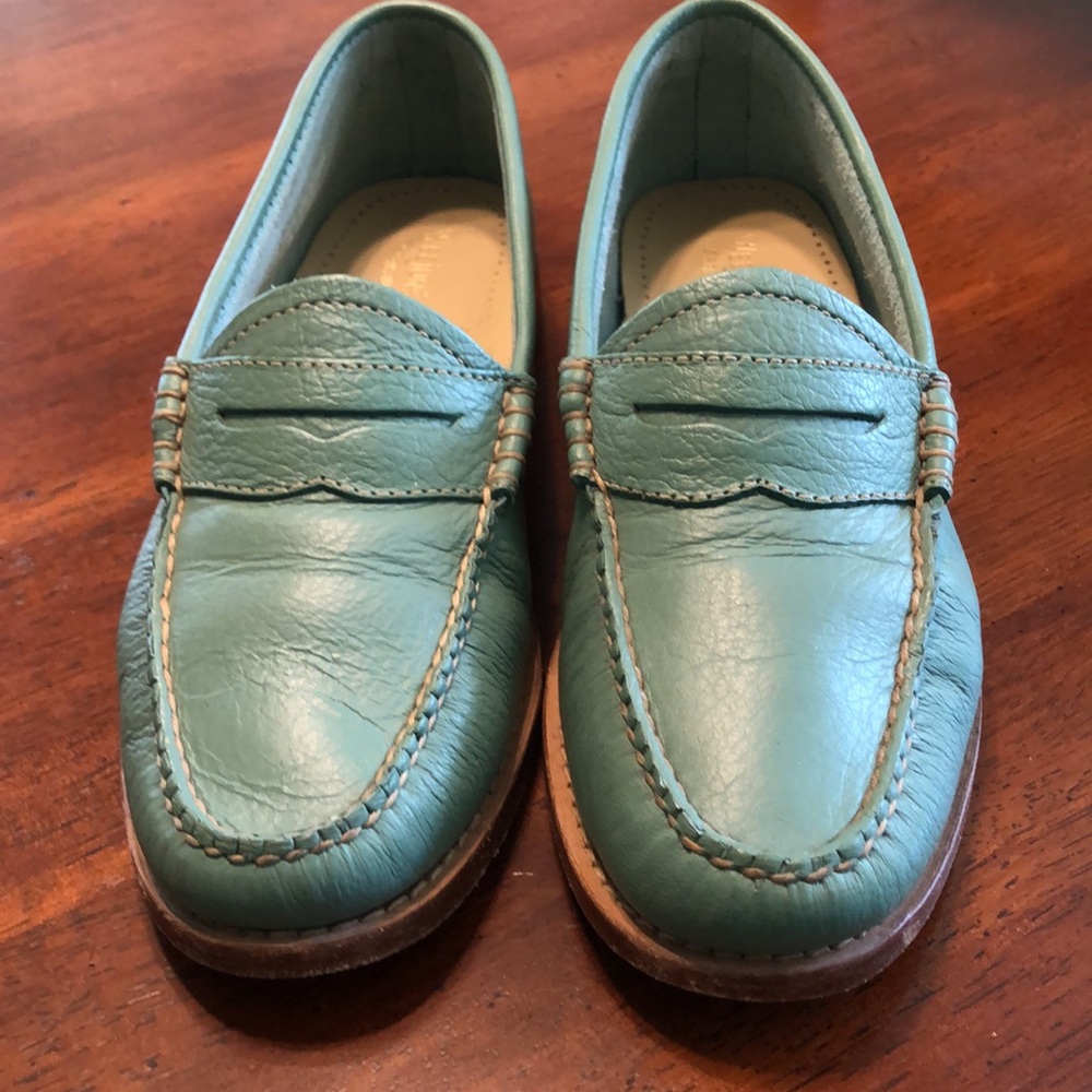 GH BASS Leather Weejuns Whitney Aquarius Loafers Size 6.5 - Picture 11 of 13